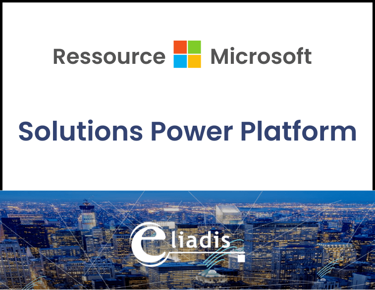 Dossier ressource solutions power platform microsoft