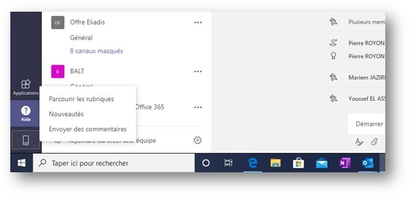 Microsoft Teams - aide