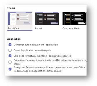 Microsoft Teams démarrer automatiquement l'application