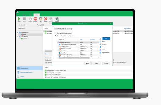 veeam back up